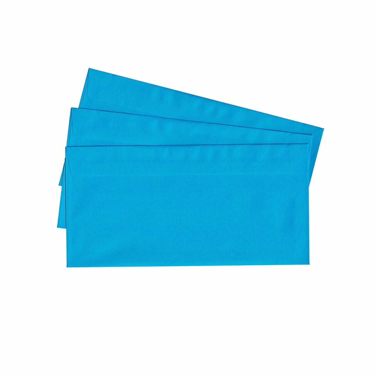 20 Briefumschl&auml;ge nassklebend DIN lang, blau