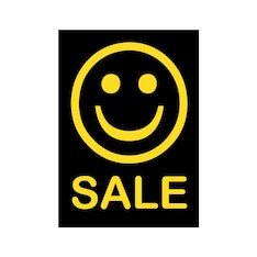 Werbeplakate DIN A4 -SALE- schwarz/gelb