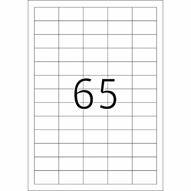 Universal Etiketten 38,1 x 21,2 mm