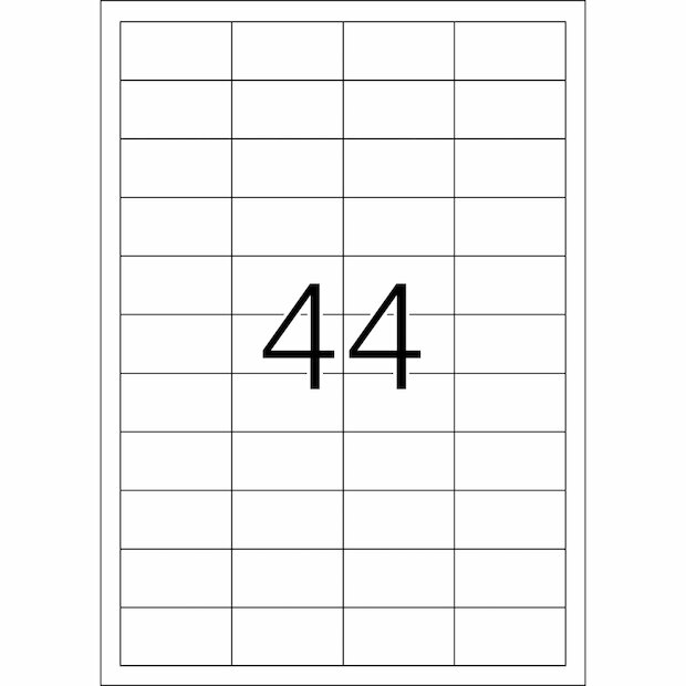 Universal Etiketten 48,3 x 25,4 mm