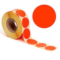 Aktionsetiketten leuchtrot neutral 32 mm, permanent