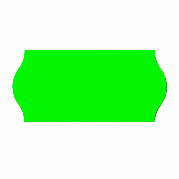 Preisauszeichner Etiketten 26x12mm leuchtgrün 1-zeilig