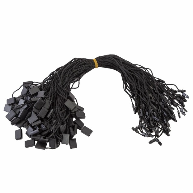 100 Textilfäden mit Einsteckbox, schwarz