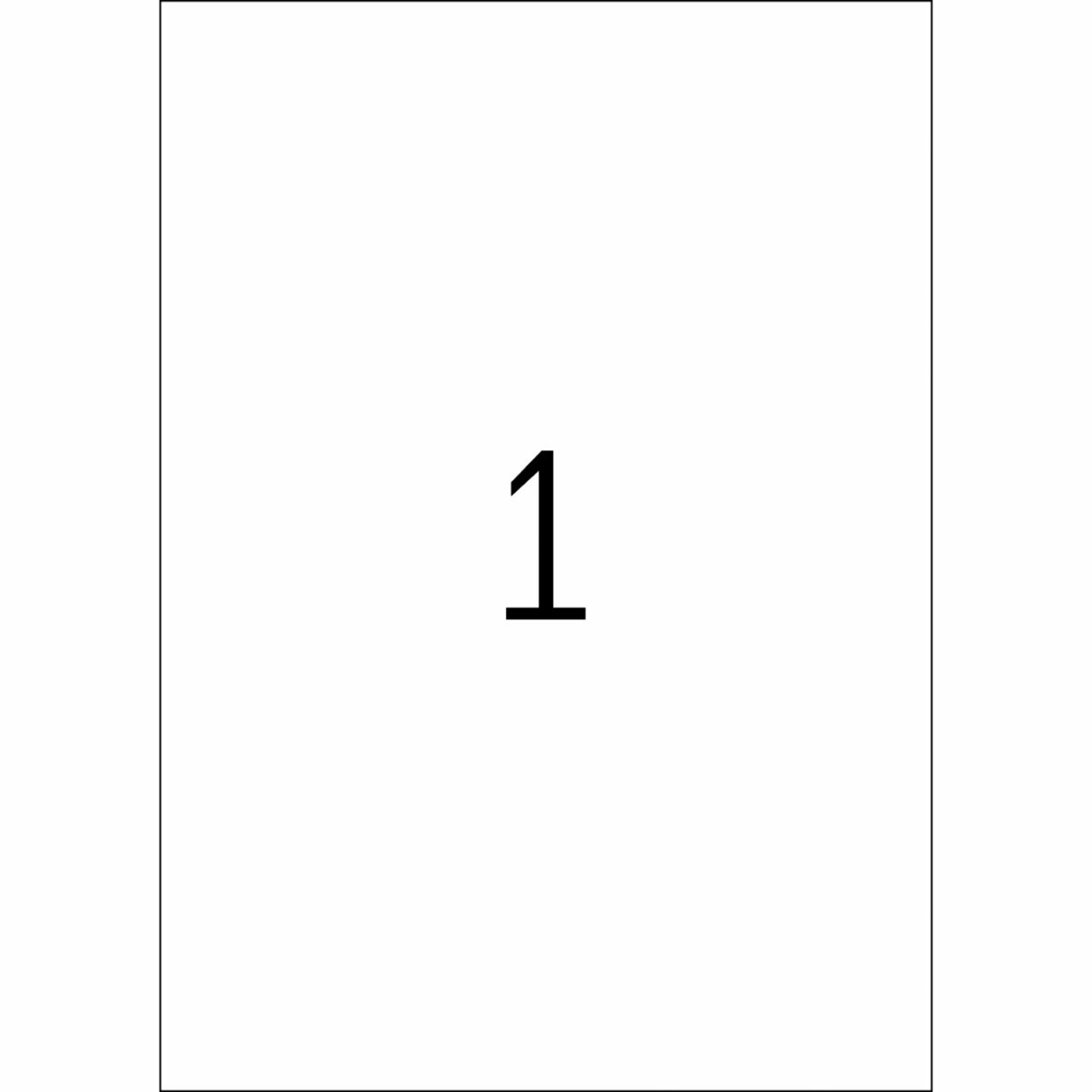Universal Etiketten 210,0 x 297,0 mm