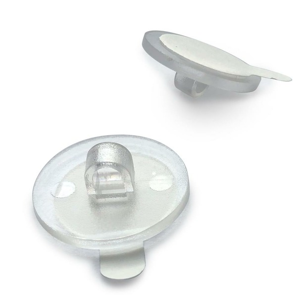 Deckenhaken zum Kleben, transparent 20 mm