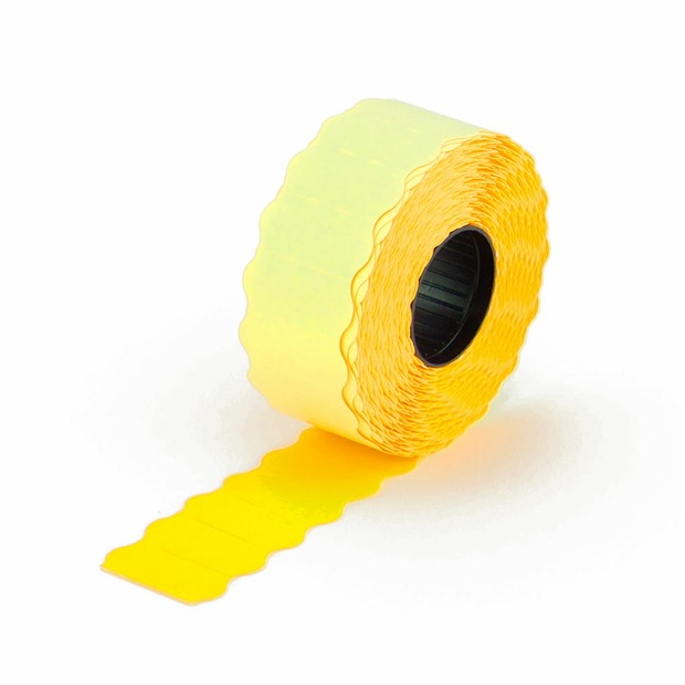 Preisauszeichner Etiketten 26x12mm leuchtgelb 1-zeilig