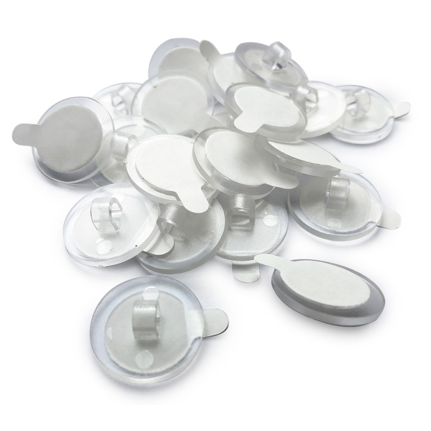 Deckenhaken zum Kleben, transparent 20 mm