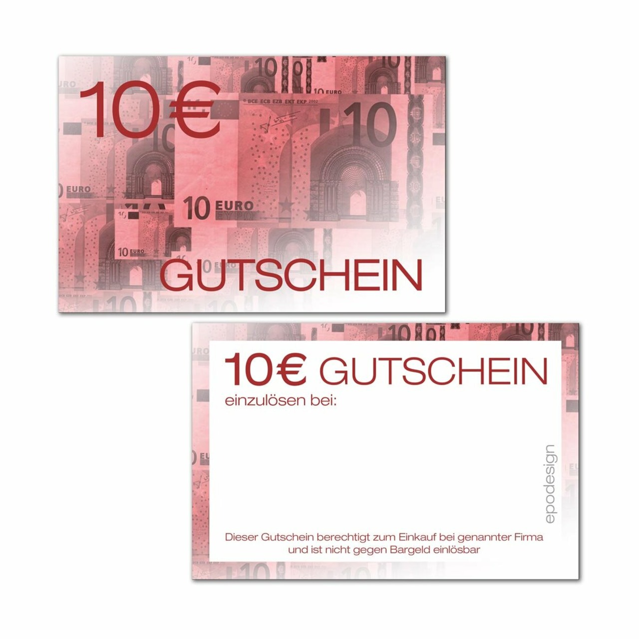 Geldgutscheine -10 €-