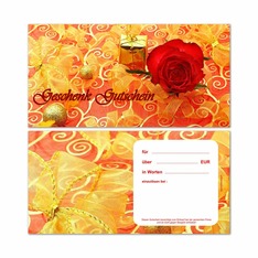Geschenkgutscheine -Rose-