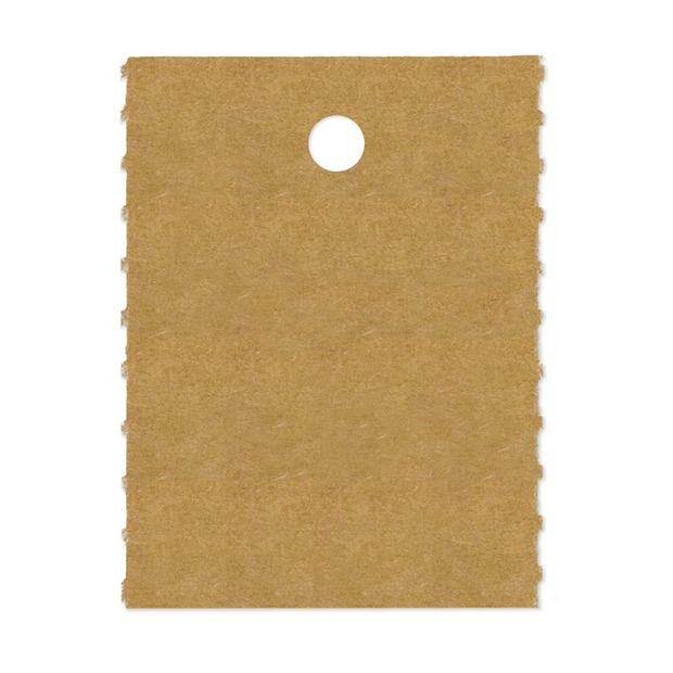 30x40mm Kartonetiketten, brauer Umweltkarton, auf Rolle