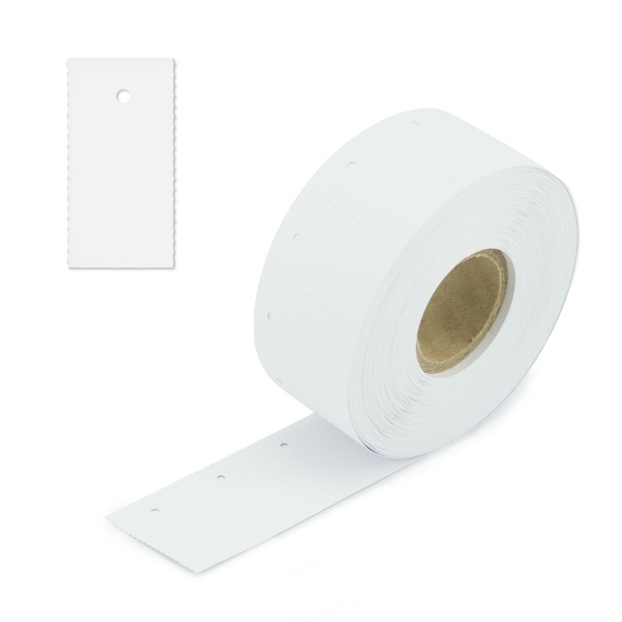 30x50 mm Kartonetiketten auf Rolle