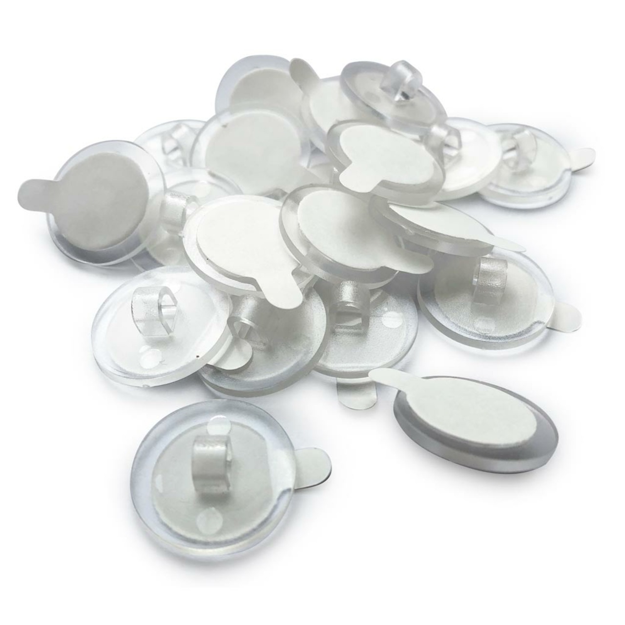 Deckenhaken zum Kleben, transparent 20 mm