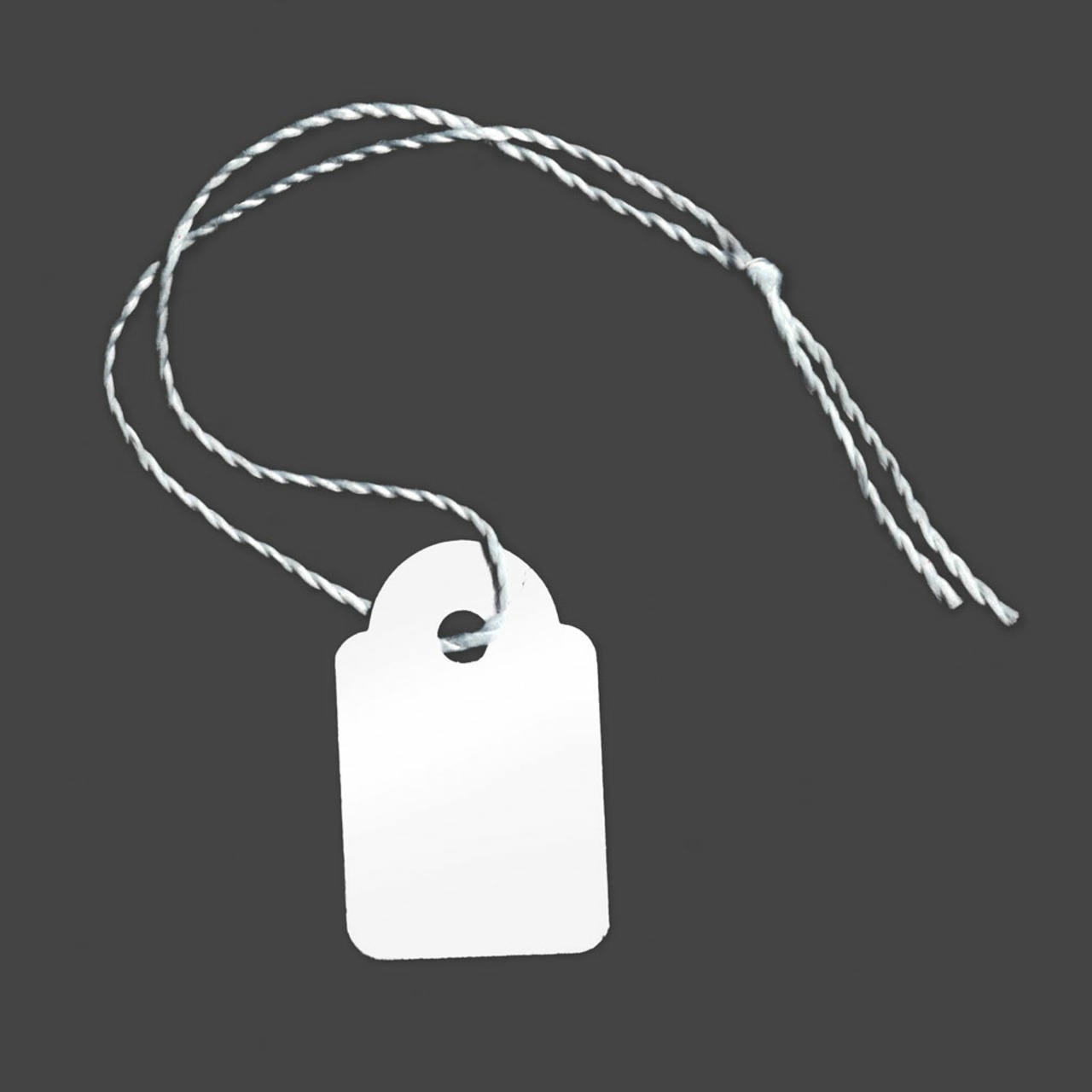 100 Hängeetiketten mit Faden 15x24 mm