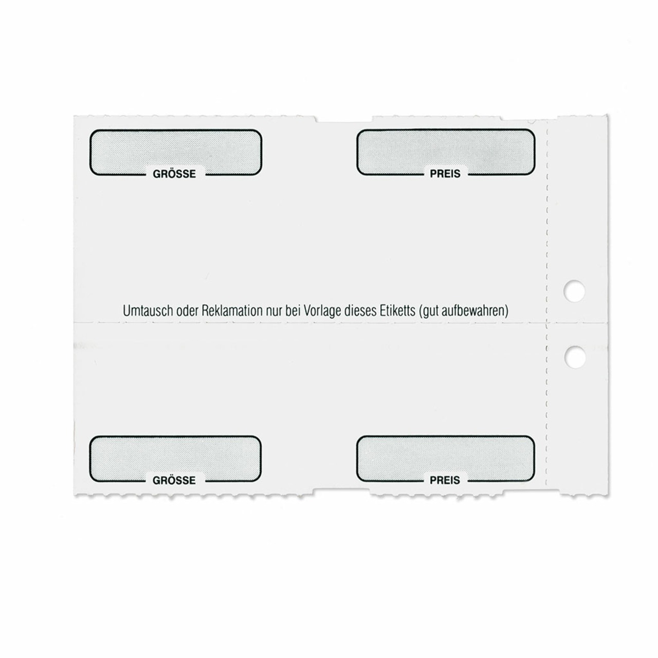 1.000, 75x50,8mm Thermotransfer Kartonetiketten, auf Rolle