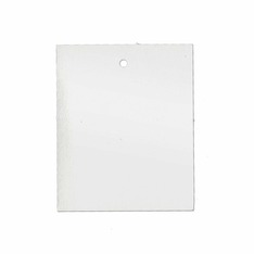 45x55 mm Kartonetiketten, einzeln geschnitten, weiß