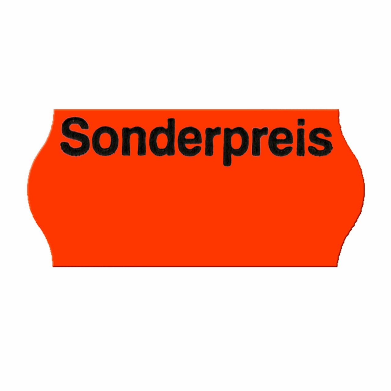 Preisauszeichner Etiketten 26x16mm leuchtrot -Sonderpreis- 2-zeilig