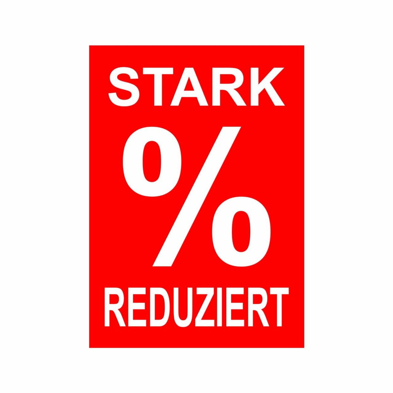 Werbeplakate DIN A4 -STARK REDUZIERT- rot/weiß