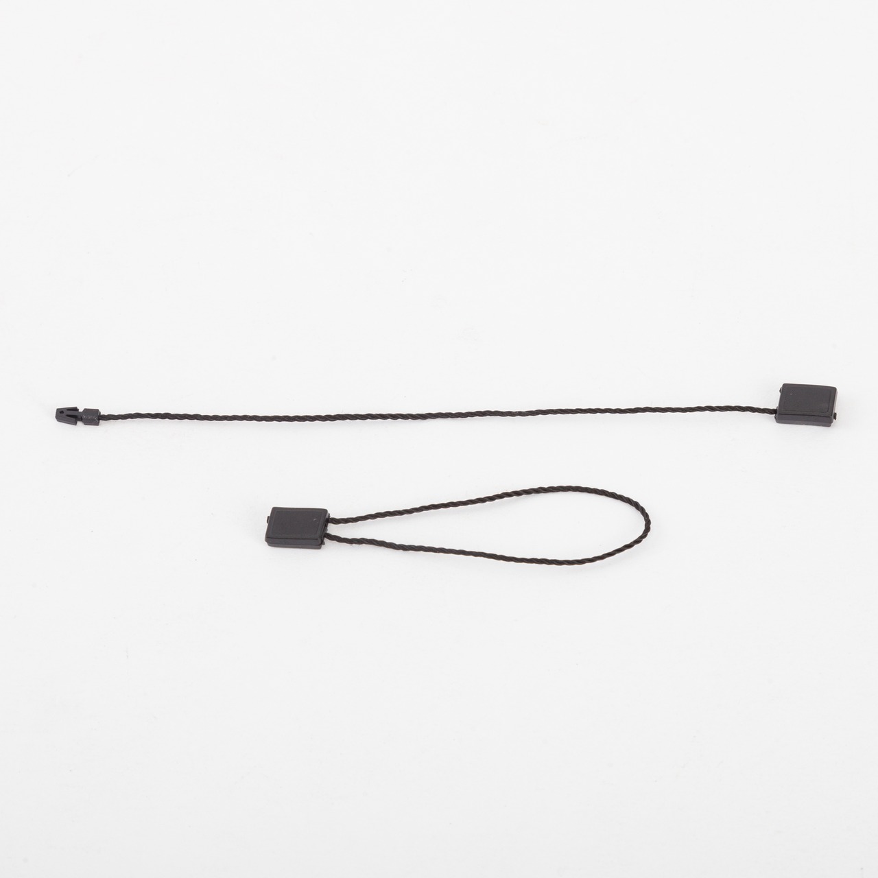 100 Textilfäden mit Einsteckbox, schwarz