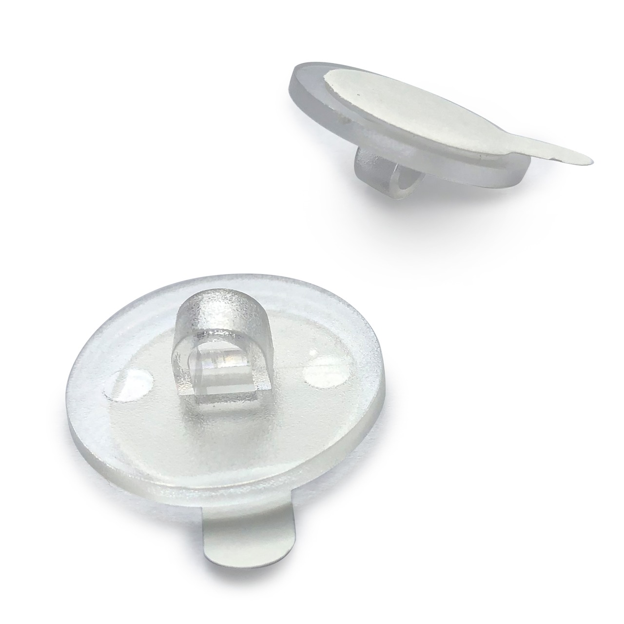 Deckenhaken zum Kleben, transparent 20 mm