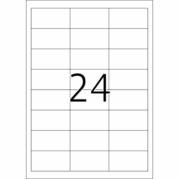 Universal Etiketten 64,6 x 33,8 mm