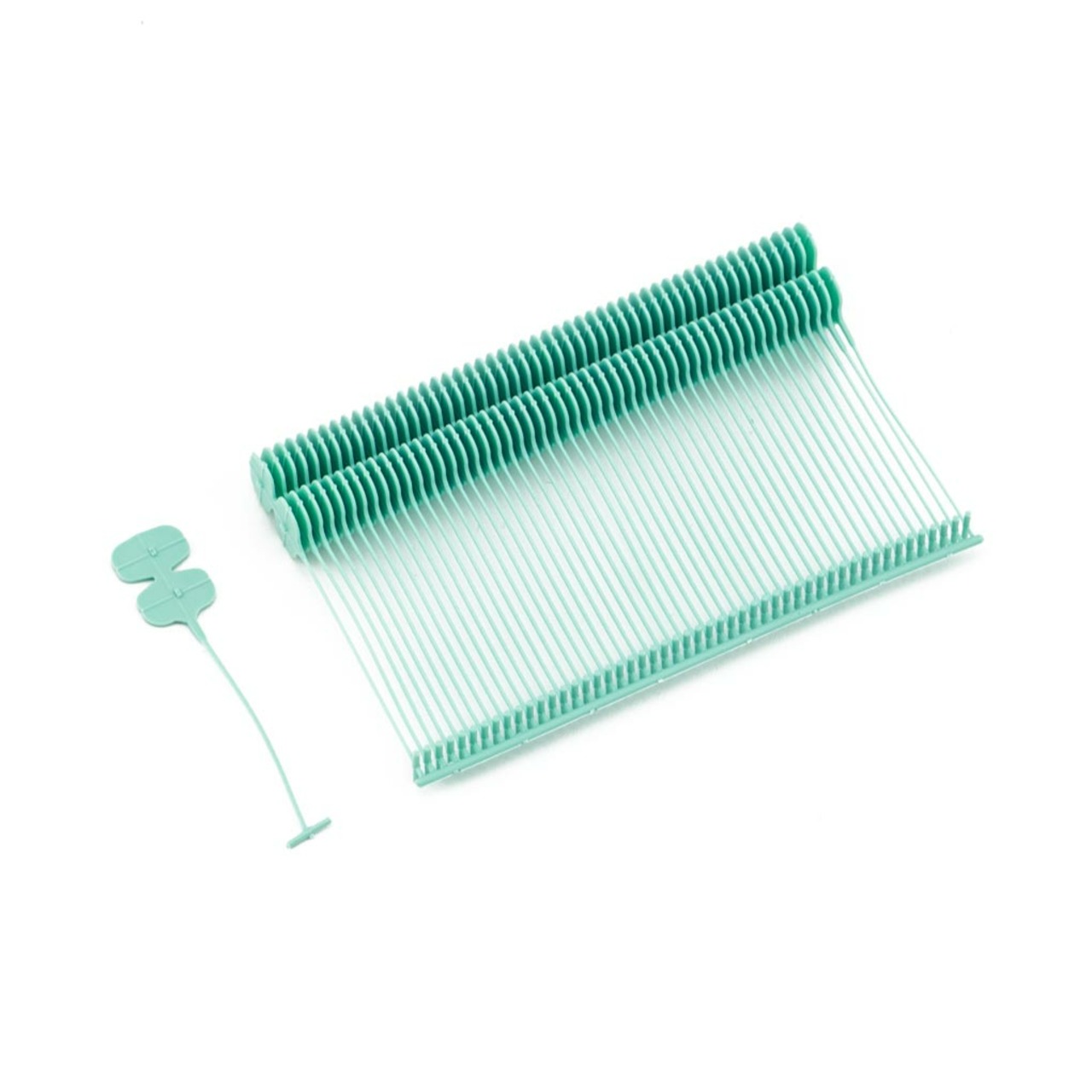 1.000 Heftfäden "Fleischkennzeichnung" Doppelpaddle türkis, 40 mm