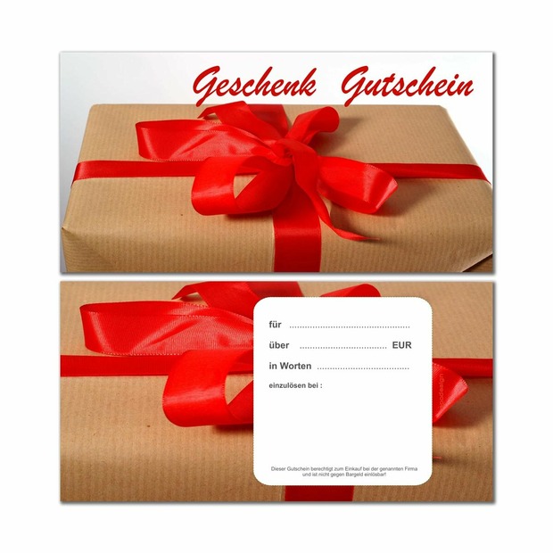 Geschenkgutscheine -Paket-