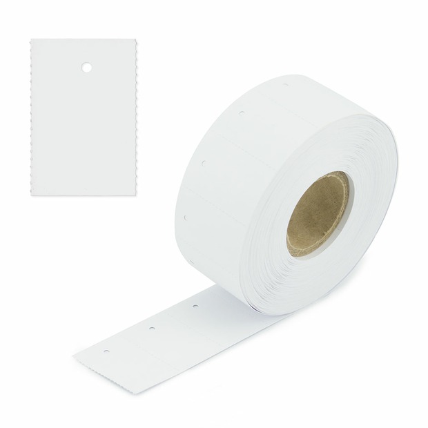 30x45 mm Kartonetiketten auf Rolle