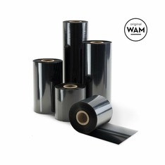Thermotransferband 70mm x 300m, 1", außen, Wachs -Original WAM-