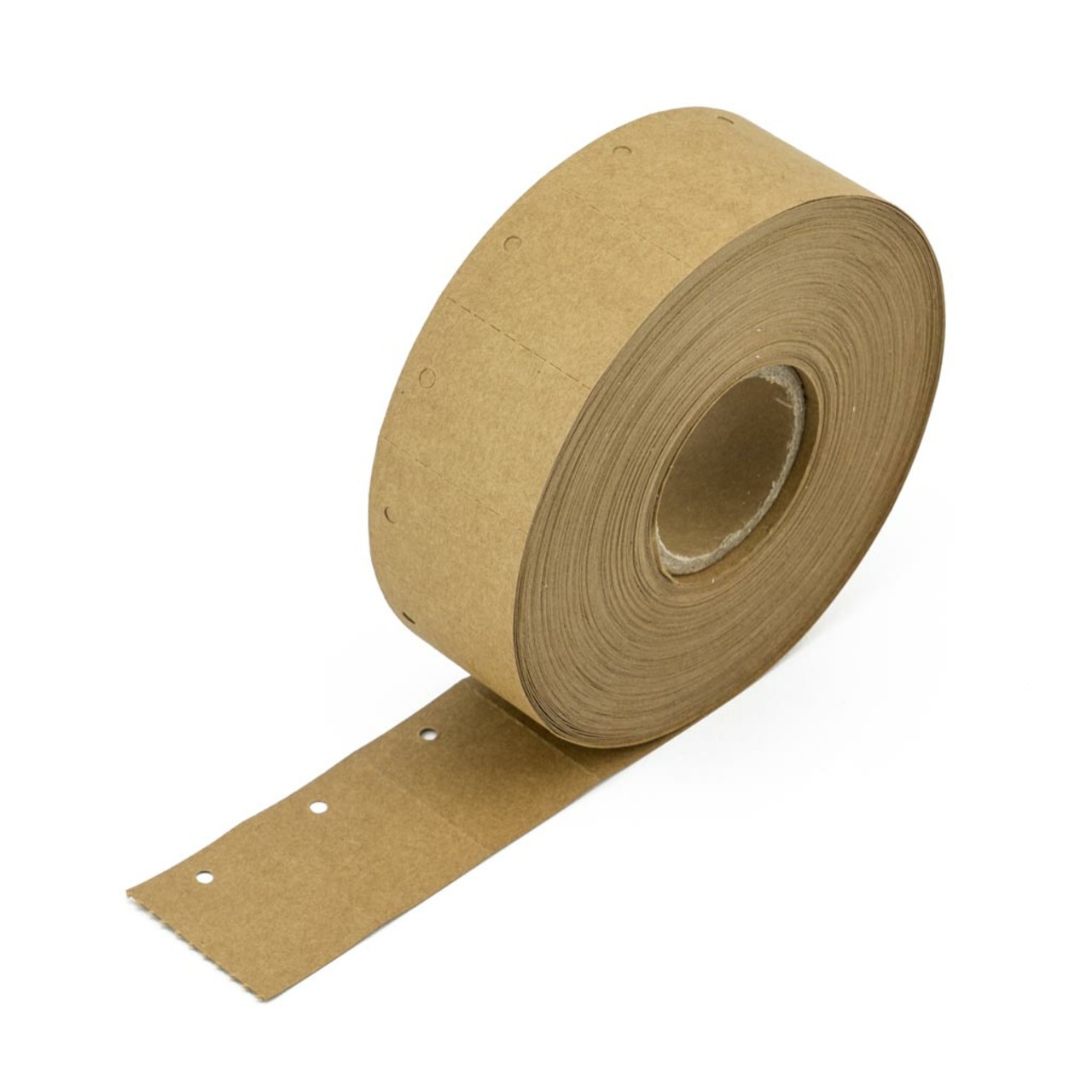 30x40mm Kartonetiketten, brauer Umweltkarton, auf Rolle