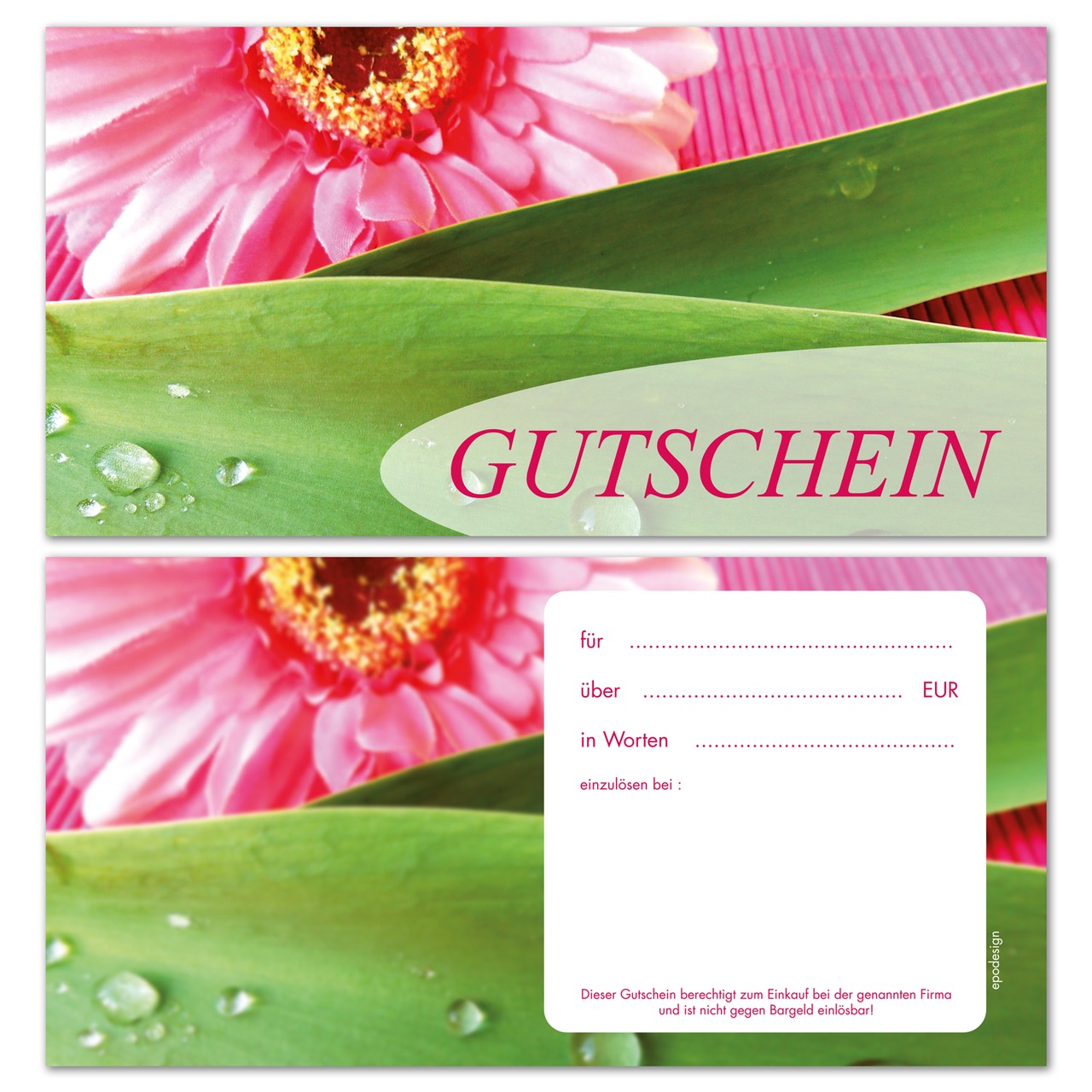 Geschenkgutscheine -Wellness Sortiment- 4-fach sortiert
