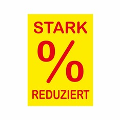 Werbeplakate DIN A4 -STARK REDUZIERT- gelb/rot
