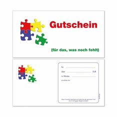 Geschenkgutscheine -Puzzle-
