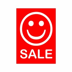 Werbeplakate DIN A4 -SALE- rot/weiß