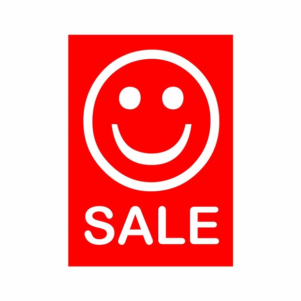 Werbeplakate DIN A4 -SALE- rot/weiß