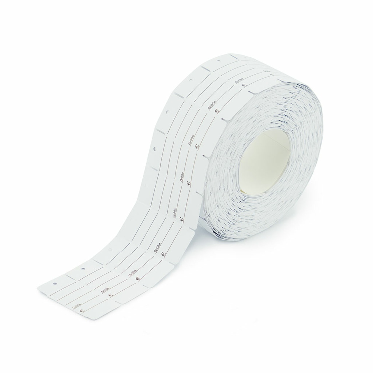 30x58 mm Kartonetiketten auf Rolle, bedruckt