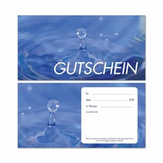 Geschenkgutscheine -Tropfen-
