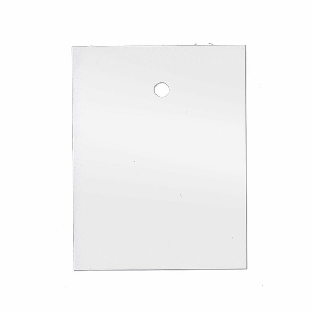 35x45 mm Kartonetiketten, einzeln geschnitten, weiß