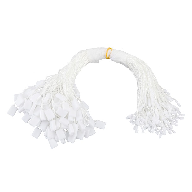 100 Textilfäden mit Einsteckbox, weiß