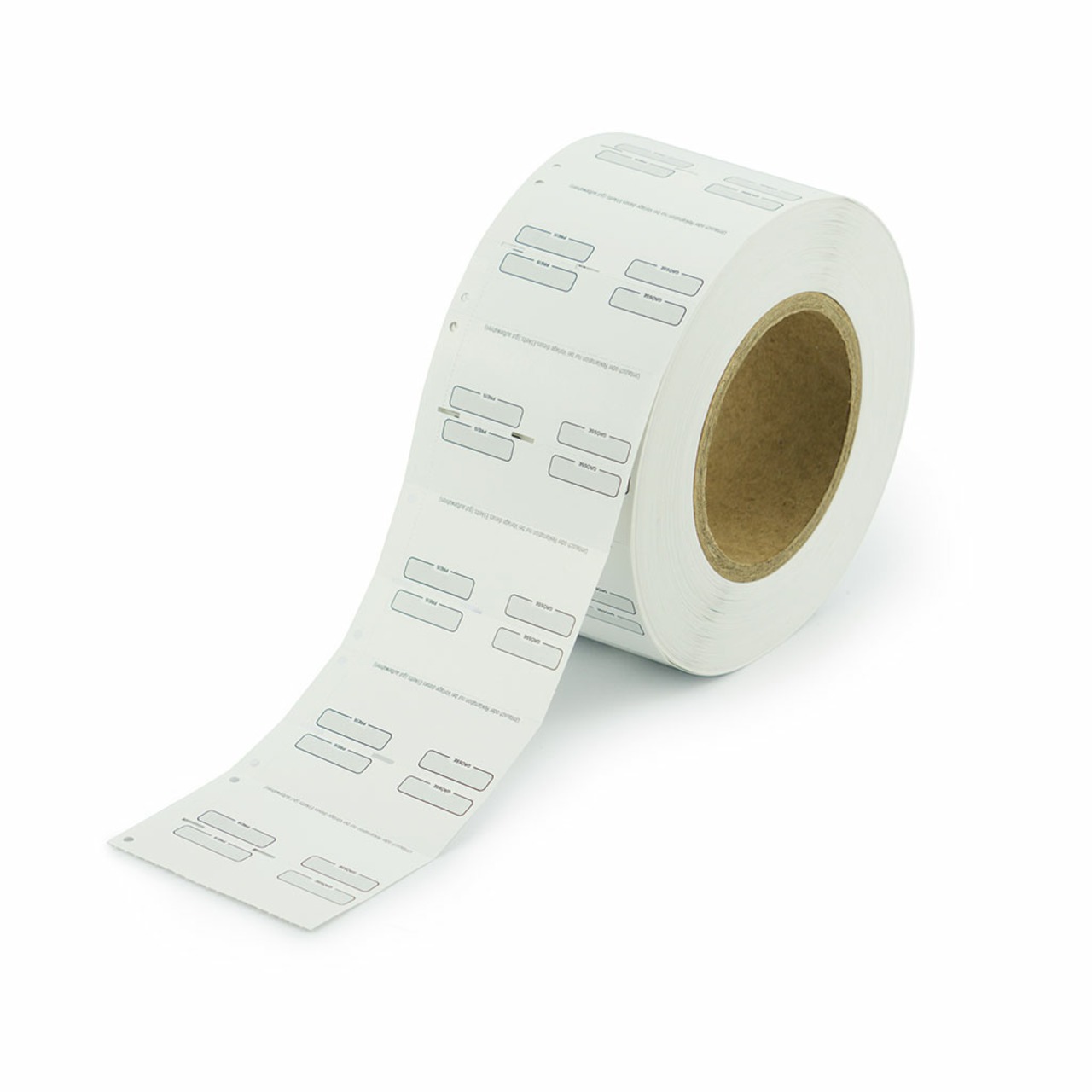 1.000, 75x50,8mm Thermotransfer Kartonetiketten, auf Rolle