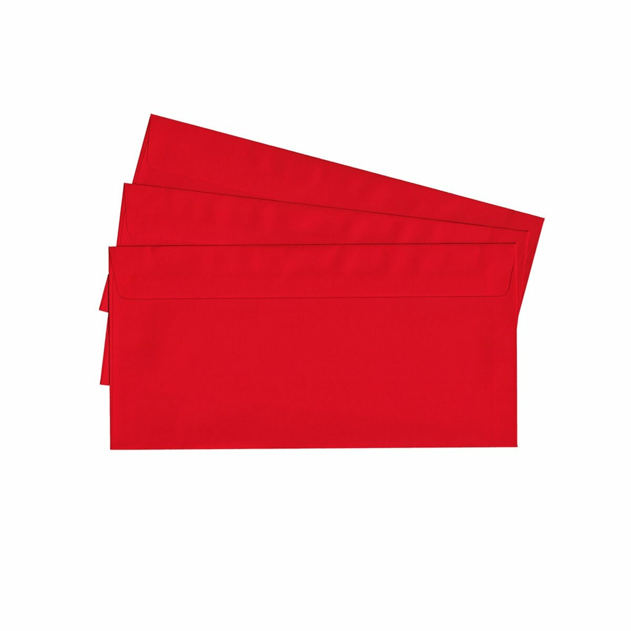 20 Briefumschläge nassklebend DIN lang, rot