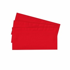 20 Briefumschläge nassklebend DIN lang, rot