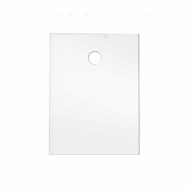 30x40 mm Kartonetiketten, einzeln geschnitten, weiß