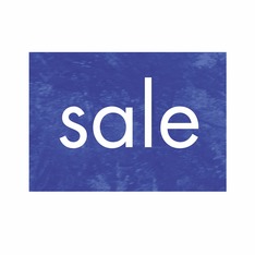 Werbeplakate DIN A4 -SALE- blau, Querformat