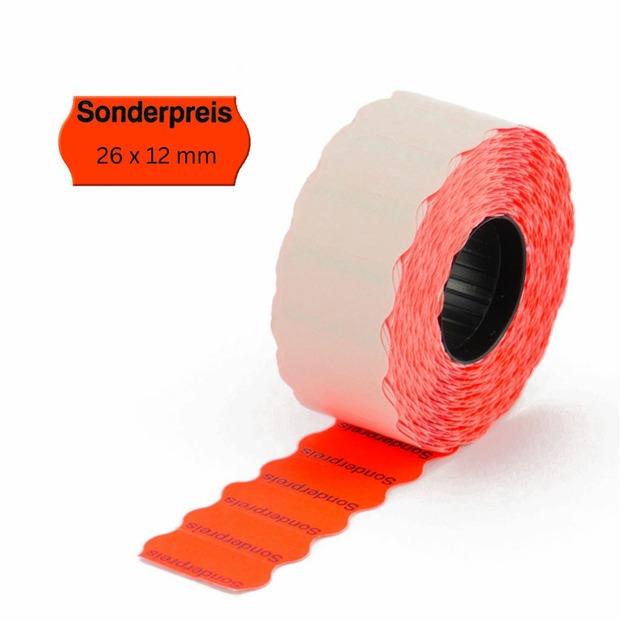 Preisauszeichner Etiketten 26x12mm "Sonderpreis" 1-zeilig