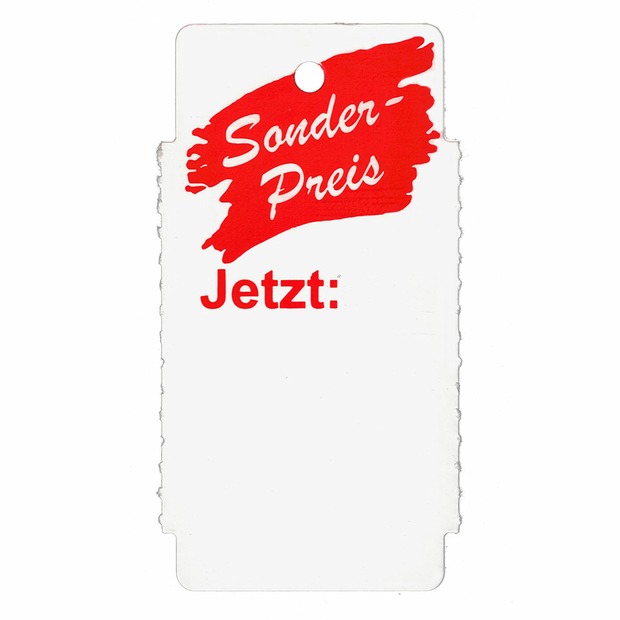 30x58 mm Kartonetiketten auf Rolle, bedruckt -Sonderpreis-