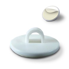 Deckenhaken zum Kleben, weiß 20 mm