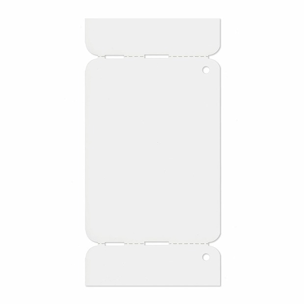 2.000, 55x76 mm Thermodirekt Kartonetiketten, leporello