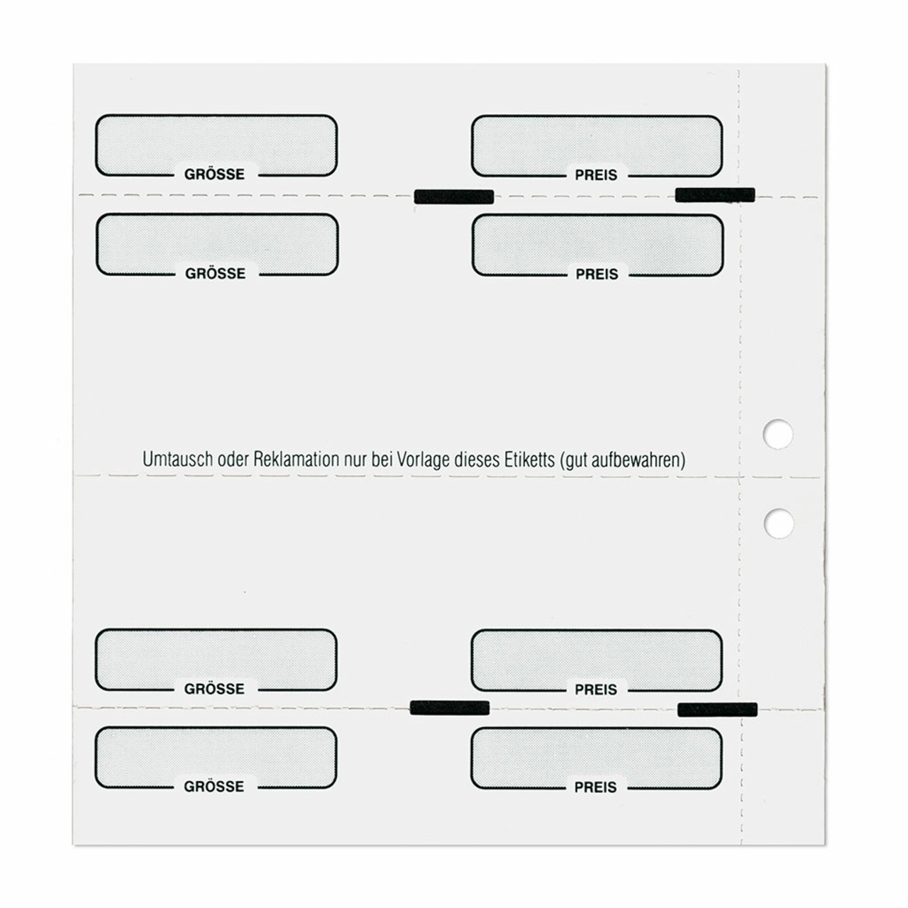 1.000, 75x50,8mm Thermotransfer Kartonetiketten, auf Rolle